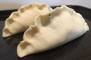 Pasties ready for baking